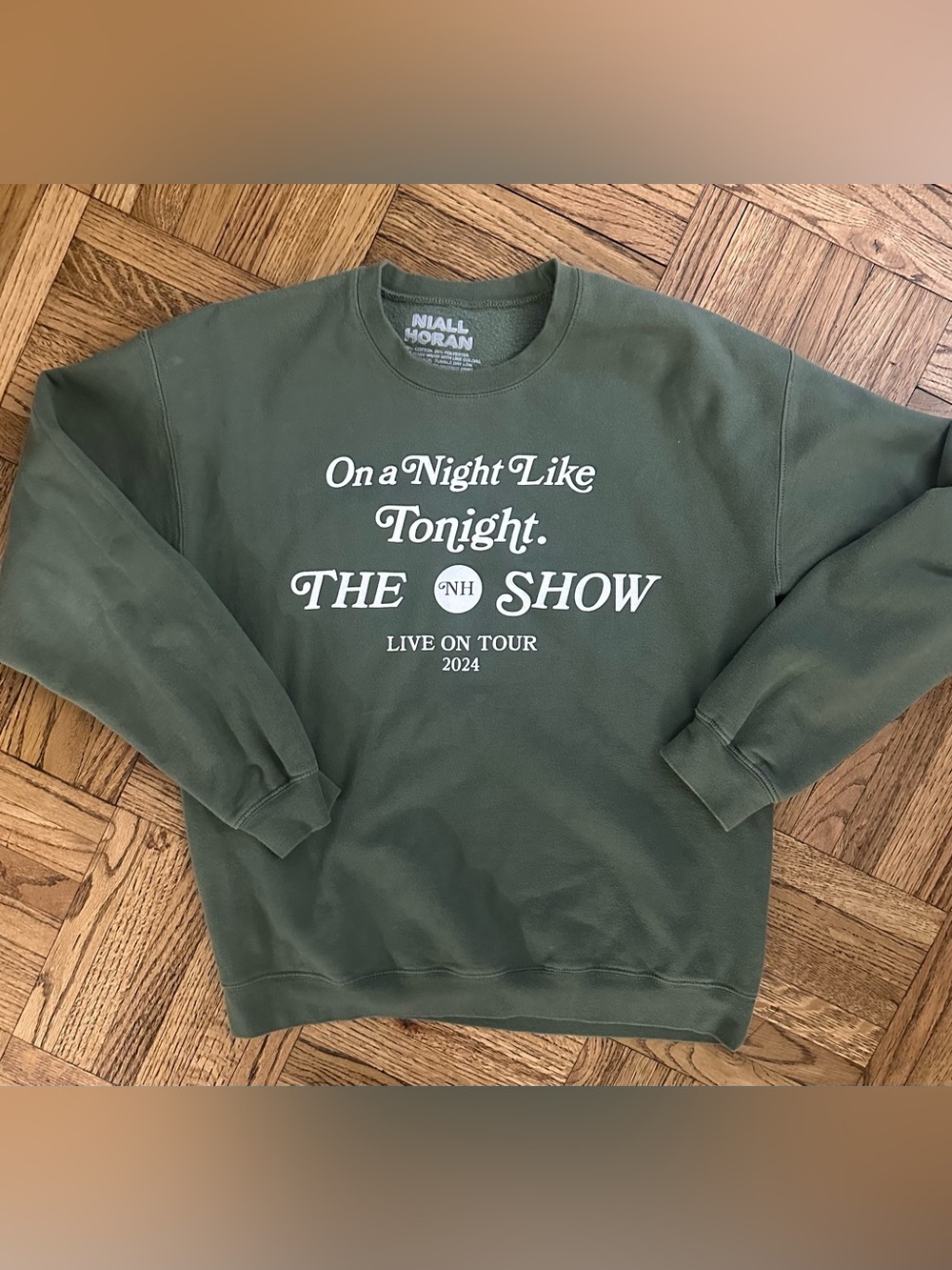Niall Horan The Show Live on Tour Green Crewneck - Medium